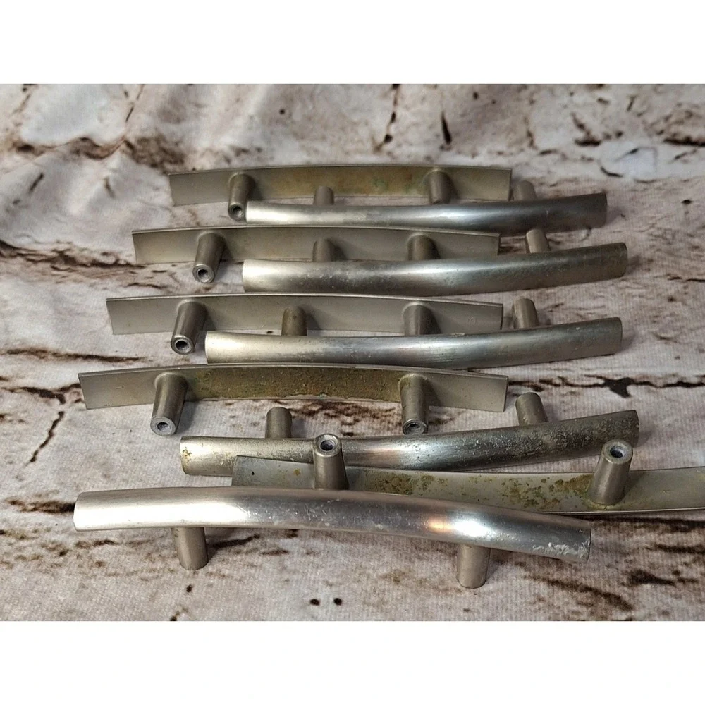 10 double screw ‎ Brushed Satin Nickel Drawer Pulls Handles